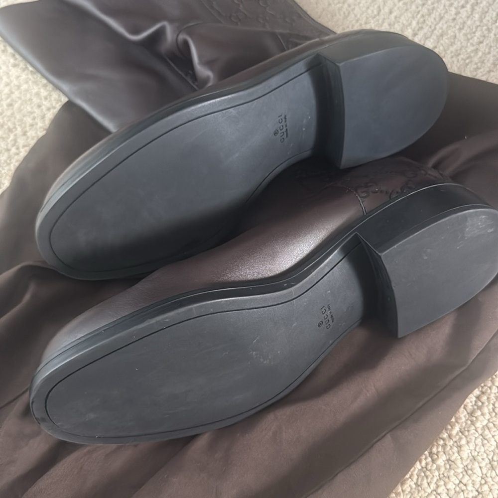 New in dust bag: Gucci riding boots leather size 12 - Picture 6 of 10